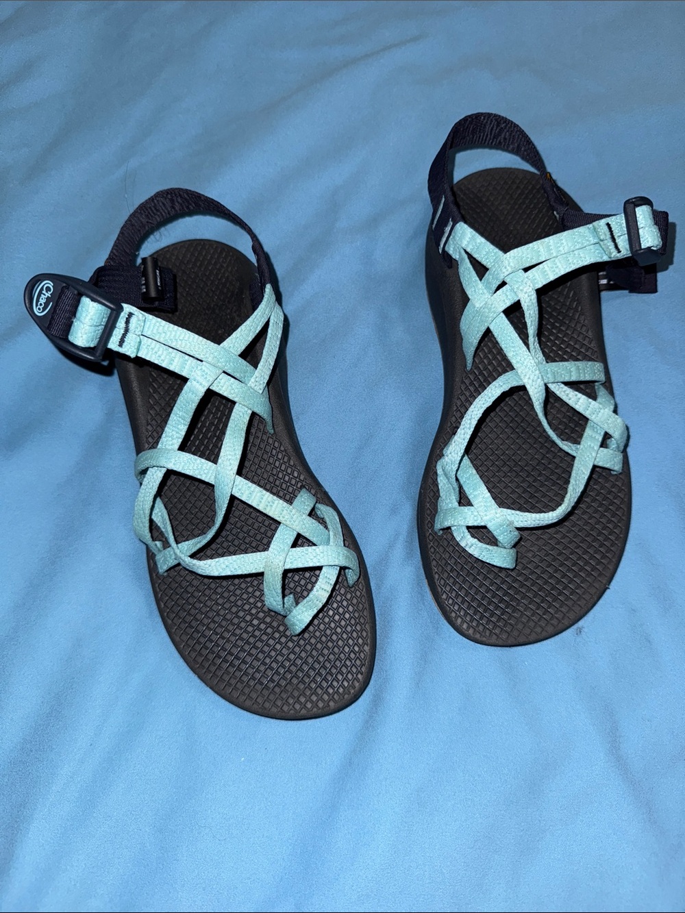 Chaco Z/ Cloud X2 Teal Strappy Women's Outdoor Sandals